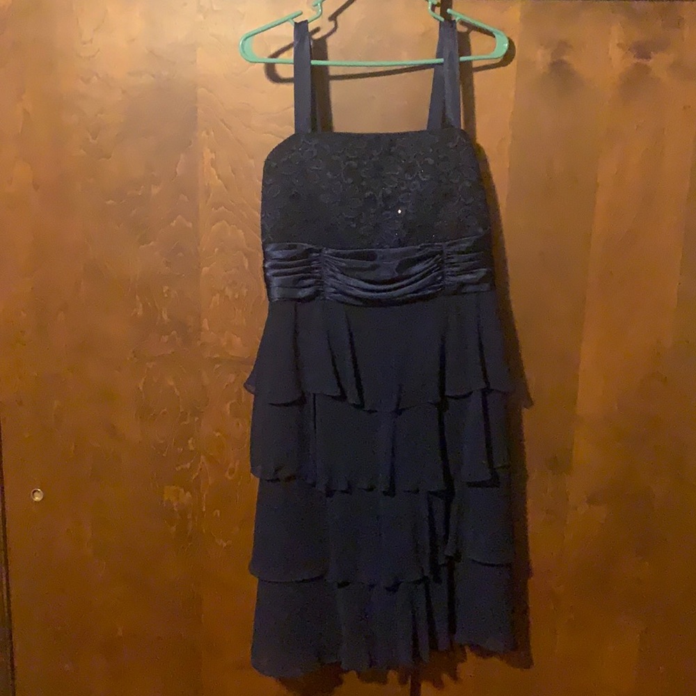 Navy short formal dress
